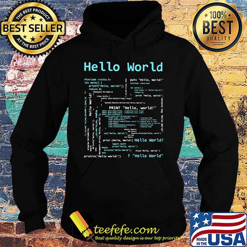 Hello World Computer Programming Languages Shirt Hoodie Hello World Computer Programming Languages Shirt Hoodie