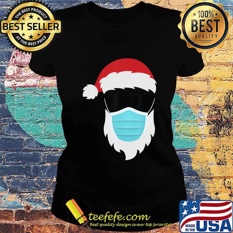 Hipster Santa with Mask - Hipster Santa - Ugly Christmas T-Shirt Ladies tee Hipster Santa with Mask - Hipster Santa - Ugly Christmas T-Shirt Ladies tee
