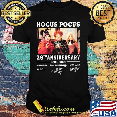 Hocus pocus 26th anniversary 1993 2019 signatures shirt