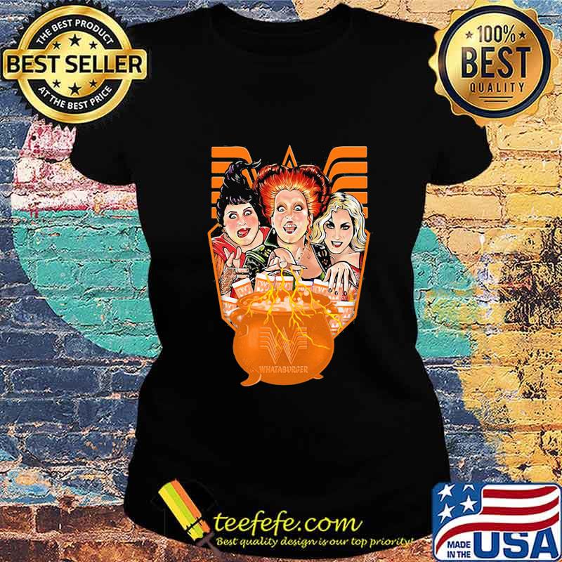 Hocus pocus witch whataburger logo s Ladies tee Hocus pocus witch whataburger logo s Ladies tee