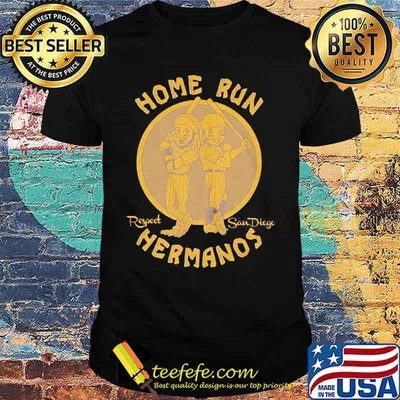 Home run hermanos respect san diego baseball signature shirt