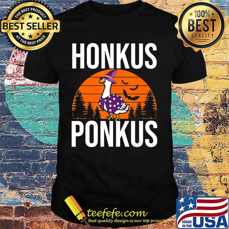 Honkus Ponkus Shirt Funny Halloween Witches Duck Gifts T-Shirt