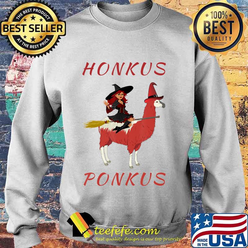 Honkus Ponkus, witch riding llama T-Shirt Sweater Honkus Ponkus, witch riding llama T-Shirt Sweater