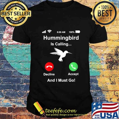 Hummingbird Is Calling And I Must Go Rehabber Rehabilitation Shirt