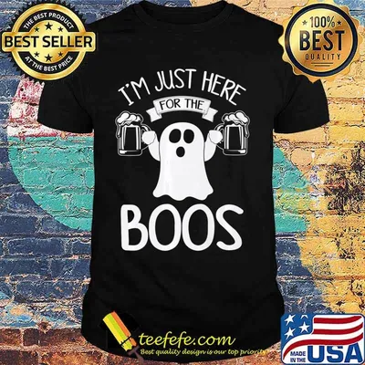 I'm Just Here For The Boos Drinking Mom Wine Lover Premium T-Shirt