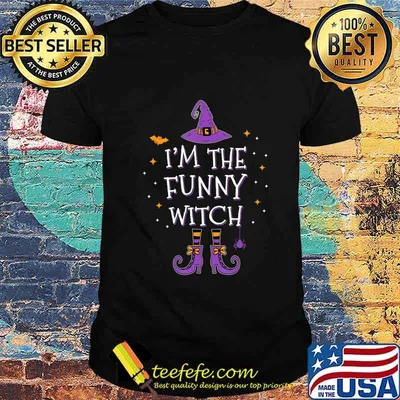 I'm The Funny Witch Halloween Matching Group Costume T-Shirt