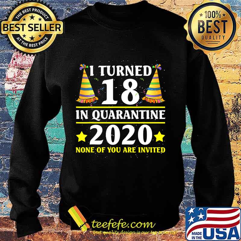 I turned 18 in quarantine 18th birthday T-Shirt Sweater I turned 18 in quarantine 18th birthday T-Shirt Sweater