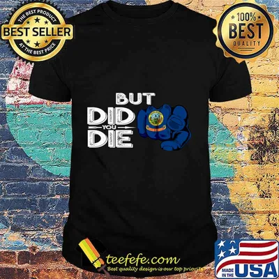 Idaho ID Flag Pointing Finger Signal But Did You Die Gift Premium T-Shirt