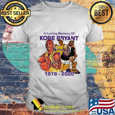 In loving memory of kobe bryant basketball 1978 2020 shirt