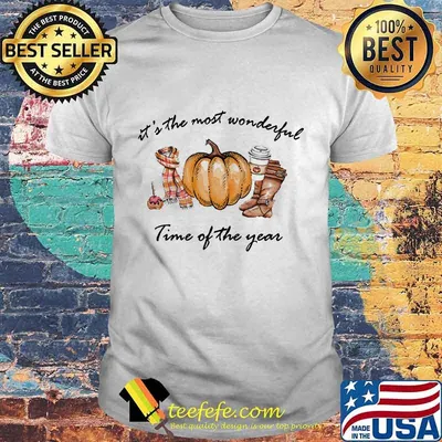 It's The Most Wonderful Time Of The Year Pumpkin Fall Halloween Shirt