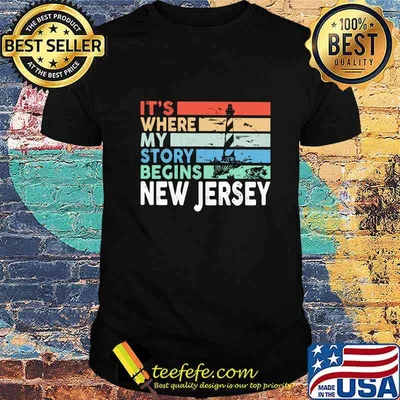 It's where my story begins new jersey vintage retro shirt