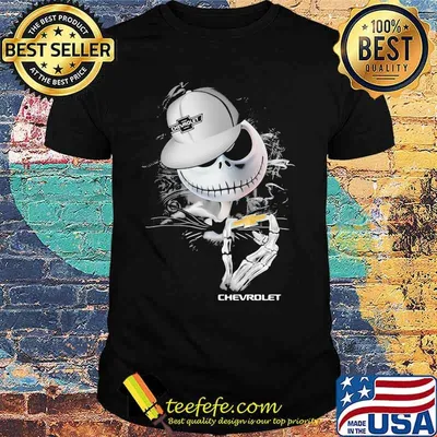 Jack skellington chevrolet logo halloween shirt