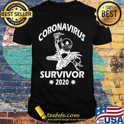 Jack skellington coronavirus survivor 2020 covid-19 shirt