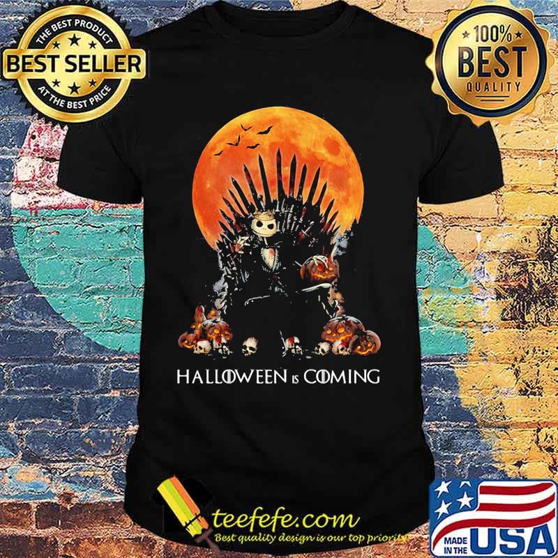 Jack skellington halloween is coming moon shirt Jack skellington halloween is coming moon shirt