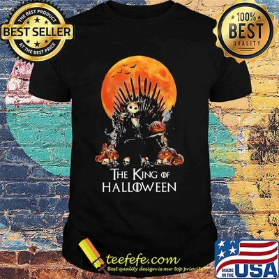 Jack skellington the king of halloween moon shirt