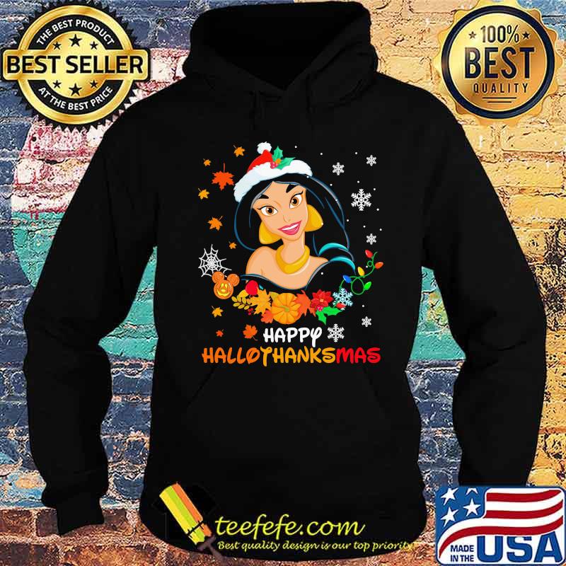 Jasmine happy hallothanksmas halloween thanksgiving christmas s Hoodie Jasmine happy hallothanksmas halloween thanksgiving christmas s Hoodie