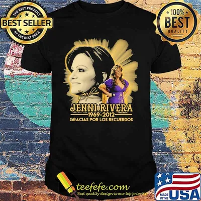 Jenni rivera 1969 2012 gracias por los recuerdos signature shirt