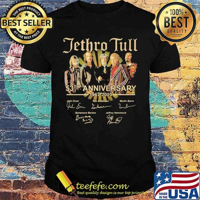 Jethro tull 53rd anniversary 1967 2020 thank for the memories signatures shirt