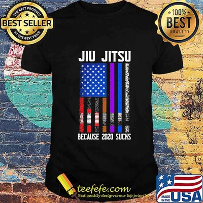 Jiu jitsu because 2020 sucks american flag shirt