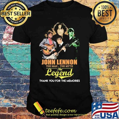 John lennon the man the myth the legend thank for the memories shirt