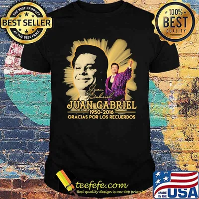 Juan gabriel 1950 2016 gracias por los recuerdos signature shirt