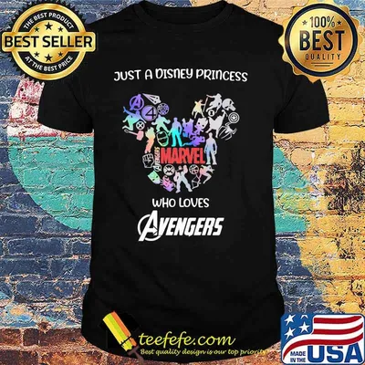 Just a disney princess marvel who loves avengers shirt