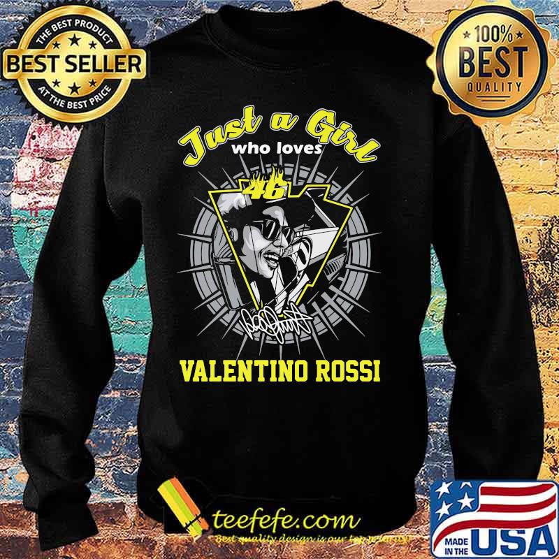 Just a girl who loves 46 valentino rossi signature s Sweater Just a girl who loves 46 valentino rossi signature s Sweater