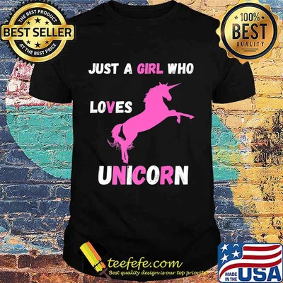 Just a girl who loves unicorns Premium T-Shirt