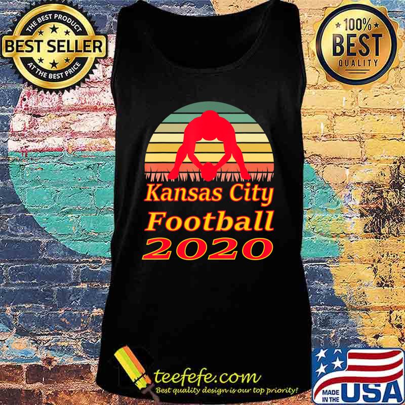 Kansas City Football 2020 Retro Sunset Red Lineman T-Shirt Tank top Kansas City Football 2020 Retro Sunset Red Lineman T-Shirt Tank top