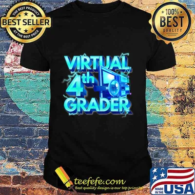 Kids Homeschool 4th grade shirt Virtual 4th Grader Back to School T-Shirt