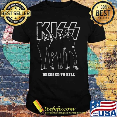 Kiss band dressed to kill shirt