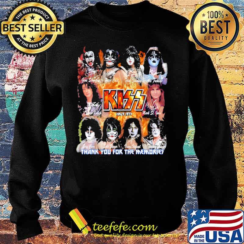 Kiss since 1973 thank for the memories signatures s Sweater Kiss since 1973 thank for the memories signatures s Sweater