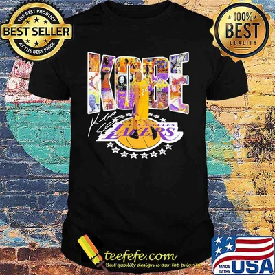 Kobe bryant los angeles lakers basketball signature shirt