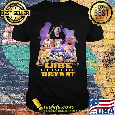 Kobe bryant the last jedi signature shirt