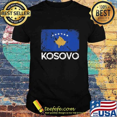 Kosovar Flag Vintage Made In Kosovo Gift T-Shirt