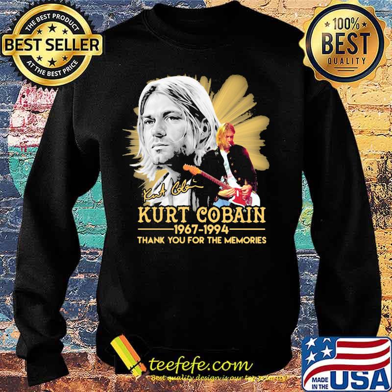 Kurt cobain 1967 1994 thank for the memories signature s Sweater Kurt cobain 1967 1994 thank for the memories signature s Sweater