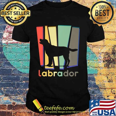Labrador Retriever Vintage Retro Dog Premium T-Shirt
