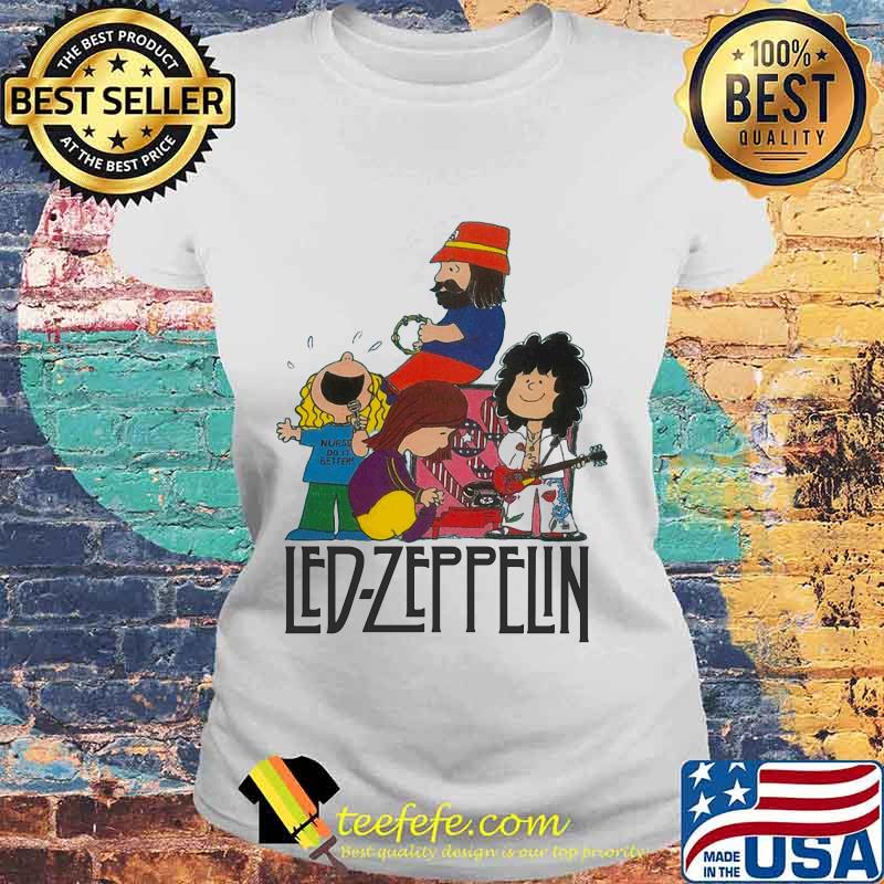 Led zeppelin band the peanuts s Laides tee Led zeppelin band the peanuts s Laides tee