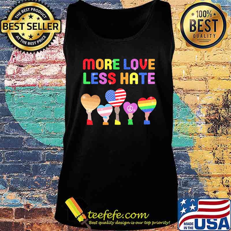 LGBT heart more love less hate american hippie s Tank top LGBT heart more love less hate american hippie s Tank top