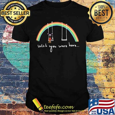 Lgbt rainbow mickey mouse wish you were here shirt
