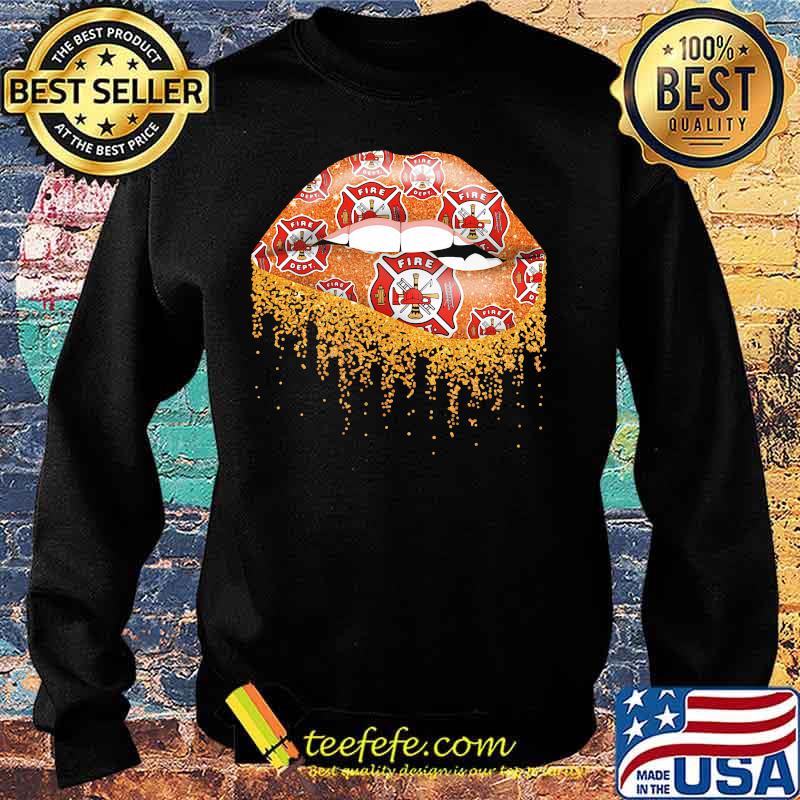 Lips firefighter logo diamond s Sweater Lips firefighter logo diamond s Sweater