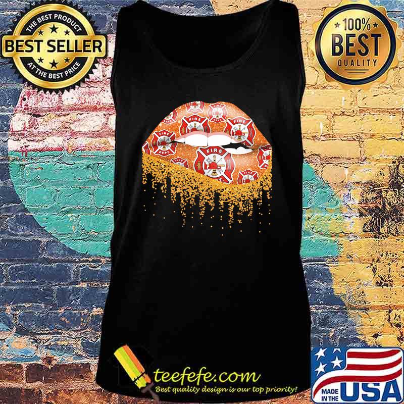Lips firefighter logo diamond s Tank top Lips firefighter logo diamond s Tank top