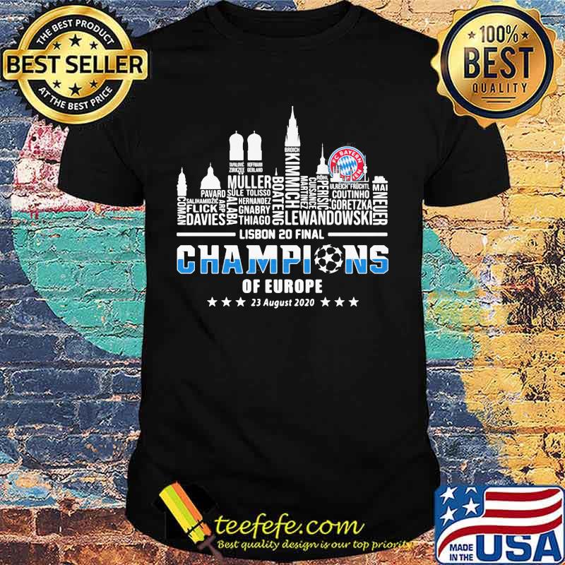 Lisbon 20 final champions of europe city stars shirt Lisbon 20 final champions of europe city stars shirt