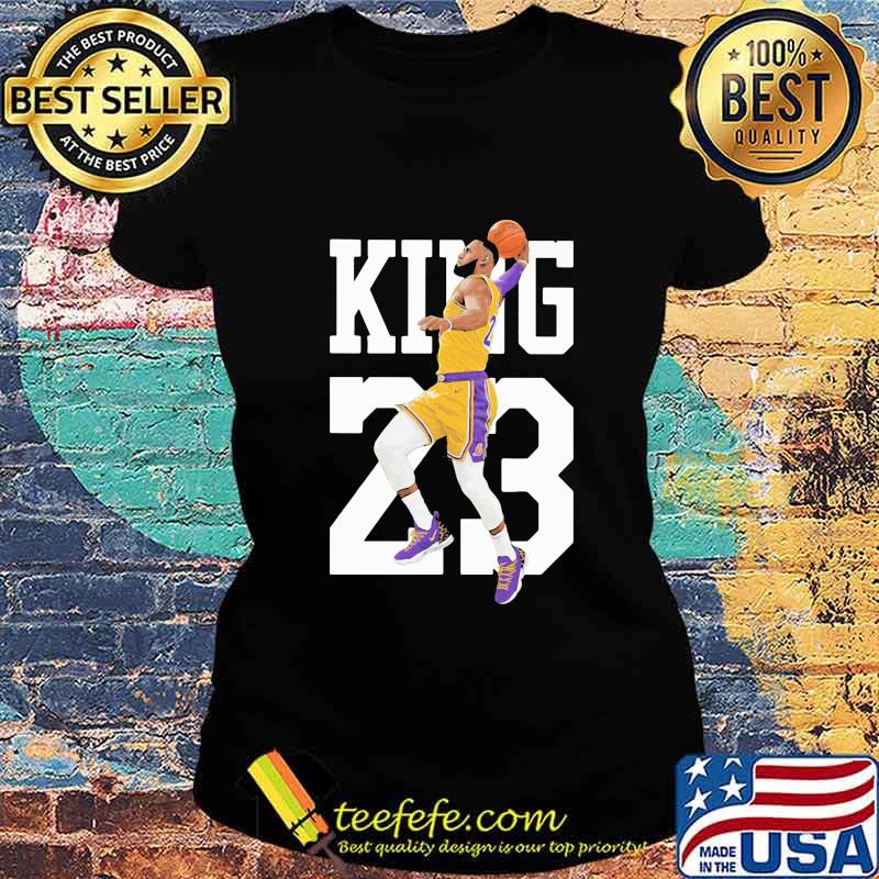 Los angeles lakers 23 lebron james king s Ladies tee Los angeles lakers 23 lebron james king s Ladies tee