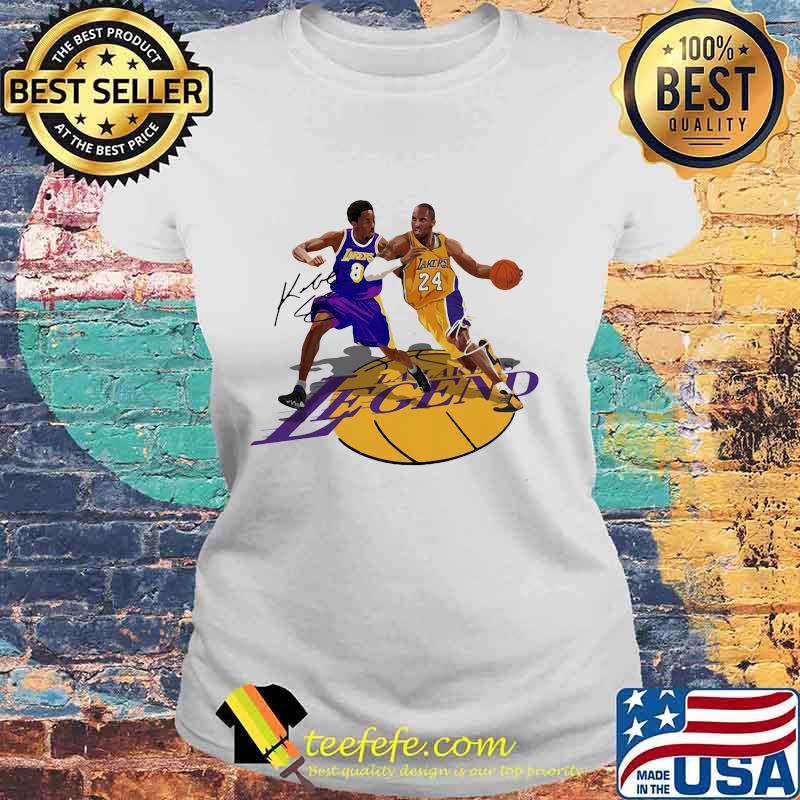 Los angeles lakers lake legends signatures s Laides tee Los angeles lakers lake legends signatures s Laides tee