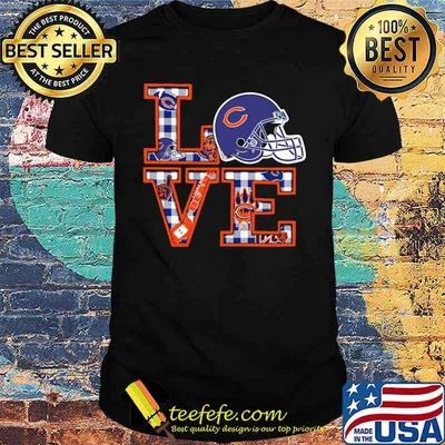 Love chicago bears football shirt