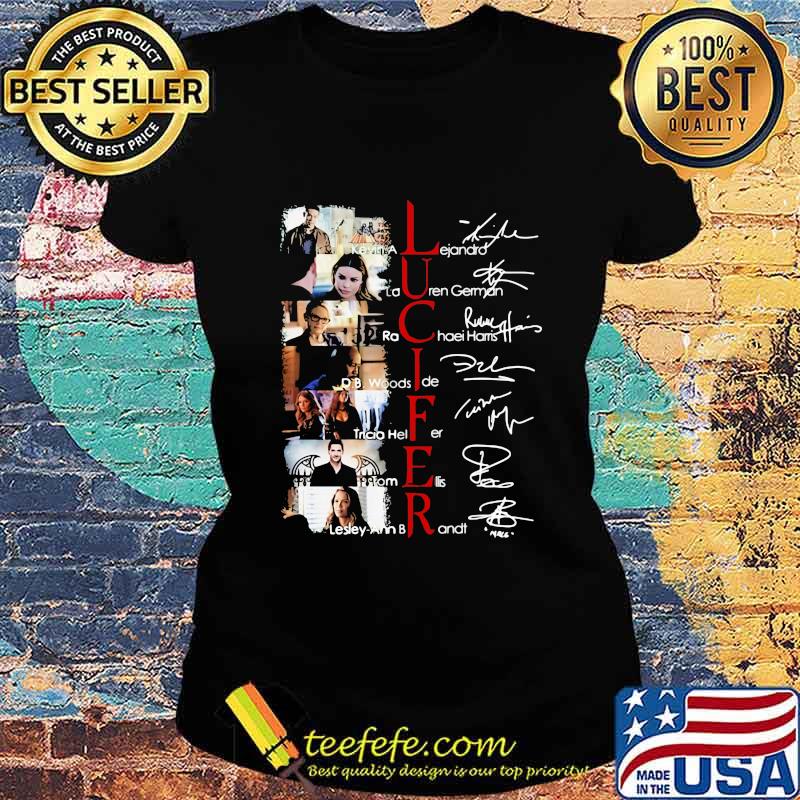 Lucifer movie characters signatures s Ladies tee Lucifer movie characters signatures s Ladies tee