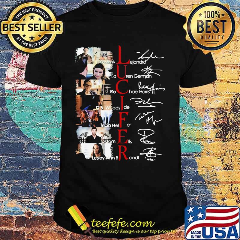 Lucifer movie characters signatures shirt