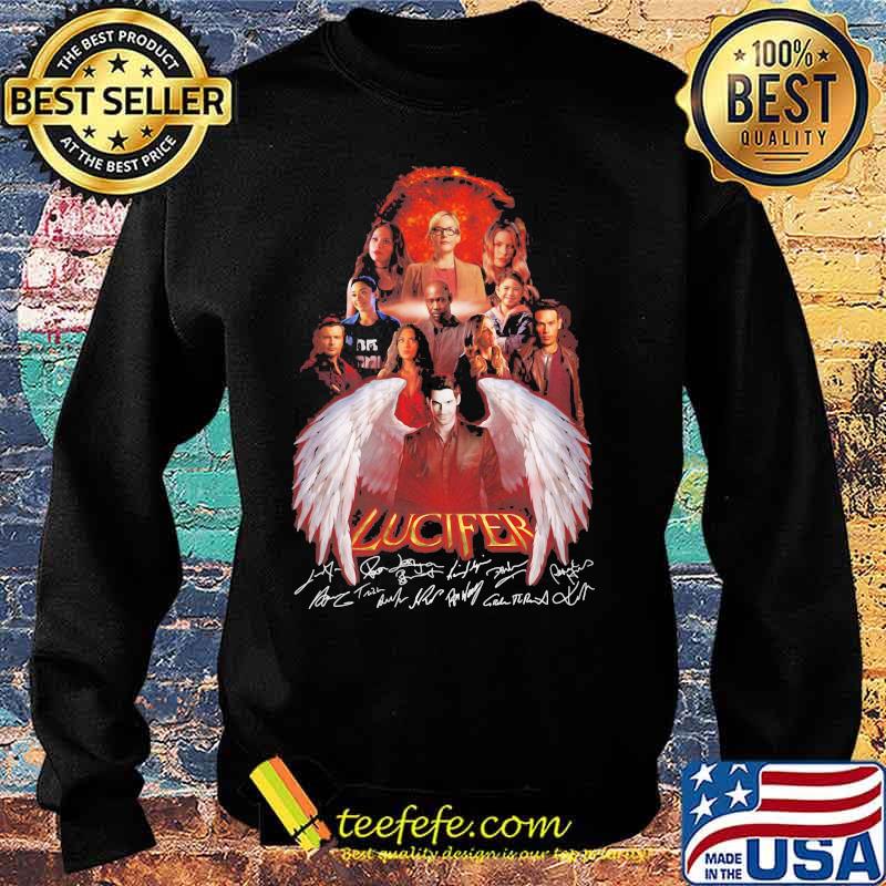 Lucifer wings characters signatures s Sweater Lucifer wings characters signatures s Sweater