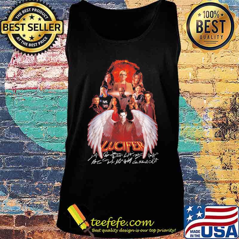 Lucifer wings characters signatures s Tank top Lucifer wings characters signatures s Tank top